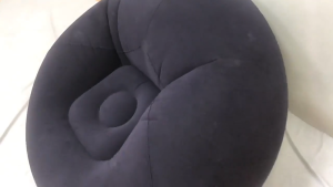 Portable lazy inflatable air sofa Thickened Plush indoor outdoor camping use Bean Bag