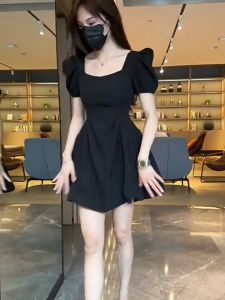 🌟CORE🌟dresses women new style 2025 Hepburn Style Retro Dress Spicy Girl Short Dress Women Pleated Waist Retraction Pocket Dress 2️⃣0️⃣2️⃣5️⃣