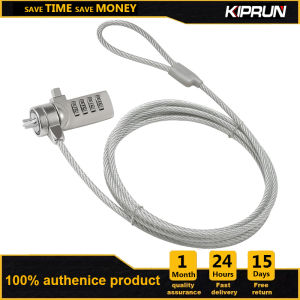 ล็อคสายแล็ปท็อป KIPRUN ตัวล็อครักษาความปลอดภัยคอมพิวเตอร์โลหะผสมสังกะสีล็อคคอมพิวเตอร์แบบรหัสผ่านความปลอดภัย4หลักพร้อมสายยาว1.1ม. กันน้ำ