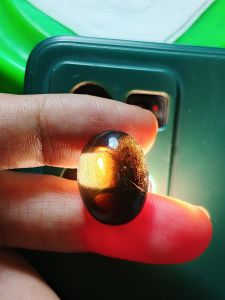 Batu akik kecubung kopi natural