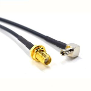 Pigtail TS9 to RP SMA RPSMA Male Female Kabel Pigtail TS9 Ke SMA Female Konektor RF Adapter Pigtail TS9 Ganda Cabang Mimo Modem