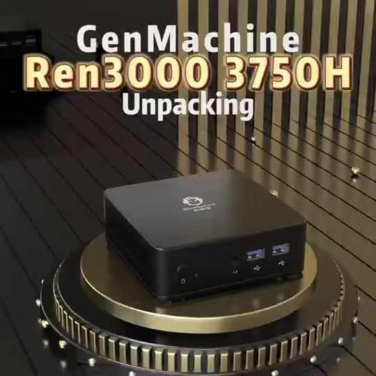 GenMachine AMD Ryzen 7 3750H Mini PC Windows11 Double Channel DDR4 8 ...