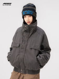 AOGZ | Thermal Washed Thick Multi-Pocket Mens Winter Cotton Jacket