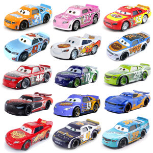 Disney Pixar Cars Lightning McQueen Mack Transparent Fire Truck Jackson Storm Mater Diecast Metal Alloy Mode Toys Birthday Gifts