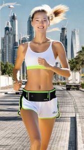 Tas Pinggang Olahraga Lari Sepeda Running Wanita Cewek Pria Tas Sport Tahan Air