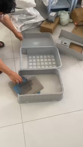 กระบะทรายแมว ห้องน้ำแมว  ห้องน้ำแมวอัตโนมัติพร้อมลิ้นชัก ห้องน้ำแมวแบบปิดพร้อมฝาปิด พร้อมที่ตักทราย 48*35*35