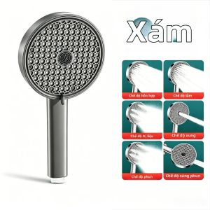 125mm Bảng Điều Khiển Lớn Đầu Vòi Sen Áp Lực Cao Tiết Kiệm Nước Lượng Mưa Đa Chức Năng Vòi Phun Cầm Tay Phòng Tắm Phụ Kiện