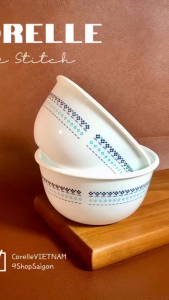 Corelle USA - Folk Stick - Combo 02 Chén Cơm Thổ Cẩm Lam