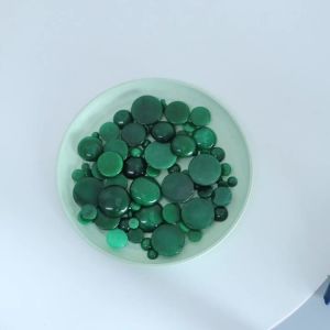 5-10pcs Natural Stone Green Jade Cabochon Beads Round Flatback Cabochon Cameo For Jewelry Making DIY Ring Necklace Accessories