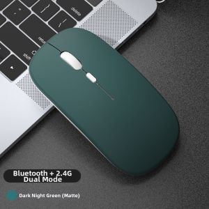 Wireless Mouse Dual Mode Bluetooth Silent Rechargeable for Office Notebook Desktop Universal Slide Mouse Quiet Operation