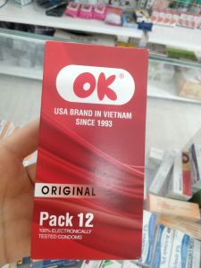 Bao cao su OK trơn mỏng không mùi thương hiệu năm 1993 tiêu chuẩn Mỹ