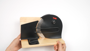 DCENTA Manual Bread Cutter for Homemade Sourdough Bread Hand Crank Slicing Tool Adjustable Thickness Evenly Slicing Stainless Steel