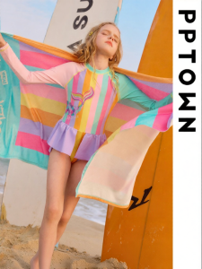 PPTOWN | Quick Drying UV Protection Childrens One-Piece Swimsuit