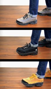 Sepatu Safety Pria Boots Caterpillar Ujung Besi - Safety Boots Steel Toe - Sepatu Boot Kerja Proyek Tracking Touring Lapangan