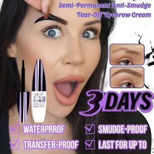Tear-Off Eyebrow Cream Semi-Permanent Anti-Smudge Eyebrow Dye Waterproof Long Lasting Enhancer Makeup 持久撕拉眉膏