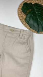 Bronkis Junior Celana Panjang Anak Laki Laki Bahan Stretch Warna Beige Usia 1 Bulan Sampai 6 Tahun