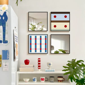 YASISHA | Abstract Geometric Wall Mirror for Dining Room