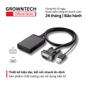 Đầu chuyển đổi tín hiệu từ VGA sang HDMI VGA to HDMI converter có âm thanh GROWNTECH