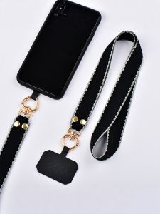 Original Durable Mobile Phone Lanyard Necklace Strap Womens Crossbody Clip-On Wrist Cord Alloy Material Mobile Phone Accessories