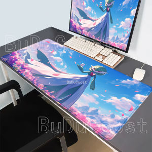 Bandai | Anime Mouse Pad HD Printing Pokemon Gardevoir Kawaii Overlock Large Keyboard Desk Mat Cute Rubber Gaming Office Nonslip Mousepad