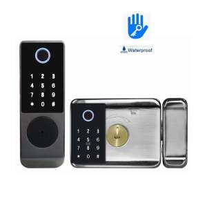 Khóa cổng vân tay 2 mặt dùng app TTlock cho gia đình nhà trọ ít người
