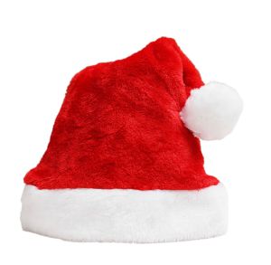 Christmas Hat Vibrant Color Soft Comfortable Plush Xmas Hat Festival Decor