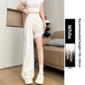 YAYANGREN | Summer Thin Wide Leg Jeans Womens Loose Fit High Waist Tencel Straight Leg Denim Pants Ice Silk Loose Jeans For Plus Size