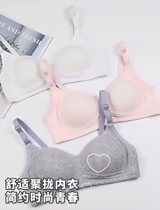 paket hemat 3 pcs sport bra tanpa kawat dan busa wanita dewasa remaja