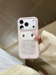 Cute Cartoon Soft Edge iPhone 17 pro Max Phone Case Laser Heart Melody IMD Protection Full Cover Anti-Fall Design Silicone Shell