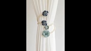 [1 SET 2 PCS] Curtain Holder / Pengikat Tali Ikat Hordeng Gorden Tirai Bunga Shabby