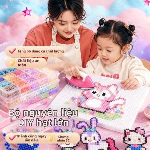 Bộ Kit Hạt DIY Lớn 5mm Thân Thiện Với Bé Gái
