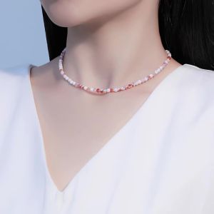 Dây Chuyền Choker Đá Mắt Hổ Nữ Trang Sức Hạt Cườm Hình Trái Tim Dễ Thương Lãng Mạn Phụ Kiện Thời Trang Cho Tiệc Tùng Và Đeo Hàng Ngày