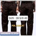 Celana PDL Hitam Brimob Ripstok Kargo Lapangan Latihan Outbone Outdoor. Kualitas Terbaik !. 