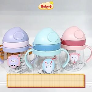 Bình nước cho bé hình thú vui nhộn cao cấp Baby-S Bình tập uống nước cho bé chống sặc chịu nhiệt tốt – SBN012