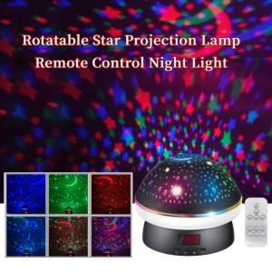 Starry Projector Lamp LED Galaxy Mushroom Nightlight Baby Bedside Table Atmosphere Lamp Decor Rotating Moon Starry Sky Kids Gift