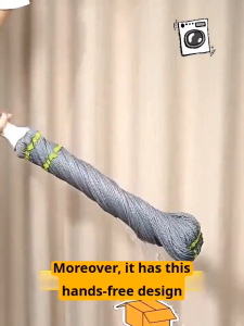 Anymore Self Wringing Mop Spin Mop Magic Tornado Mop 360 Degree Easy Spin Map Floor Cleaning Mop Handle