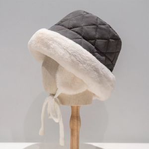 Mens and Womens Autumn and Winter Big Face Ear Protection Fisherman Hats Thick Basin Hats Windproof Warm and Comfortable