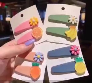 Set 2 Kẹp tóc hình trái cây dễ thương phong cách cho bé mã PK-005