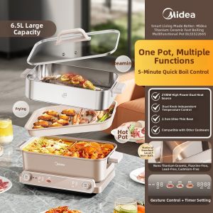 Midea | Quick Boiling Thin Non-stick & Grilling Separable Electric Hotpot