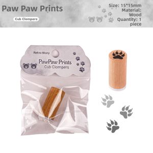 Cute Cat and Dog Paw Decoration Stamps