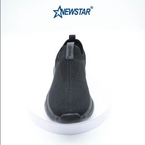 NewStar Primary Lightweight Black School Shoes Slip On | Kasut Sekolah Hitam Rendah Sarung Ringan W523B