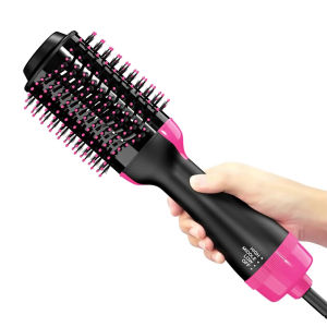 1000W Hair Dryer Hot Air Brush Styler Volumizer Curler Comb Roller One Step Electric Ion Straightener Brush