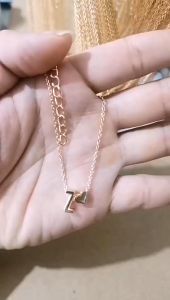 A-Z Kalung Huruf / Kalung Inisial / Kalung Nama / Kalung Alfabet / Kalung Alphabet Hati