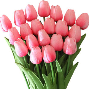 Artificial Flower Realistic Touch Tulip Scrapbooking Home Room Decora Wedding Garden Archway Garland Festival Bouquet DIY Cheap