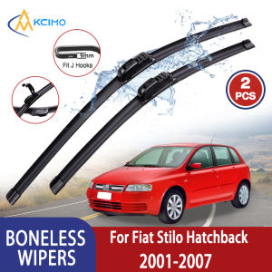 Kcimo For Fiat Stilo Hatchback 2001-2007 Car Wiper U-type Soft Rubber Boneless Wiper HD Quiet Durable Automotive Wiper 21"+19"