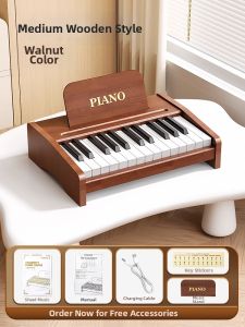 XIDIQI | Toddler Wooden Electronic Piano Toy 3-6 Years