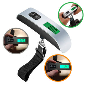 Luggage Scale Electronic Digital Portable Suitcase Scale Charging Travel Scale Weighs Baggage Bag Travel Hanging Steelyard Hook Scale Handheld Scale Scale Charging