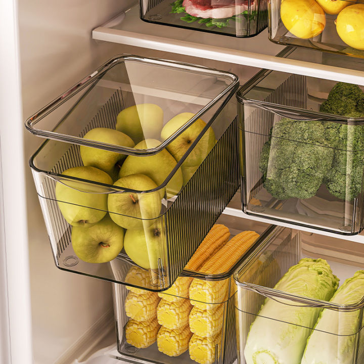 Large Capacity Food Grade Plastic Refrigerator Storage Box Kitchen Egg ...