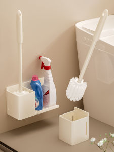 Toilet Brush Rack For Home Punch-Free No Dead Angle Toilet Brush Bathroom Toilet Cleaning and Washing Fantastic Toilet Accessories