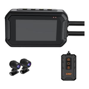 SHUMAGE | HD Dual Camera Waterproof Motorcycle Dash Cam Parking Monitor